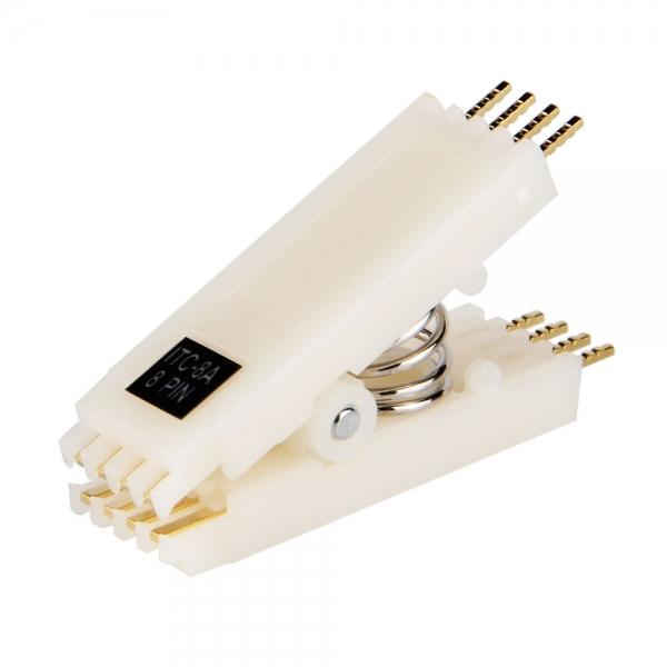 DIP8 Test Clips IC TEST CLIP ITC-8A Gold Plated 8PIN- White