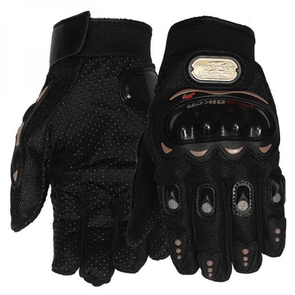 Full Finger Motorcycle Cycling Safety Protection Gloves Black M