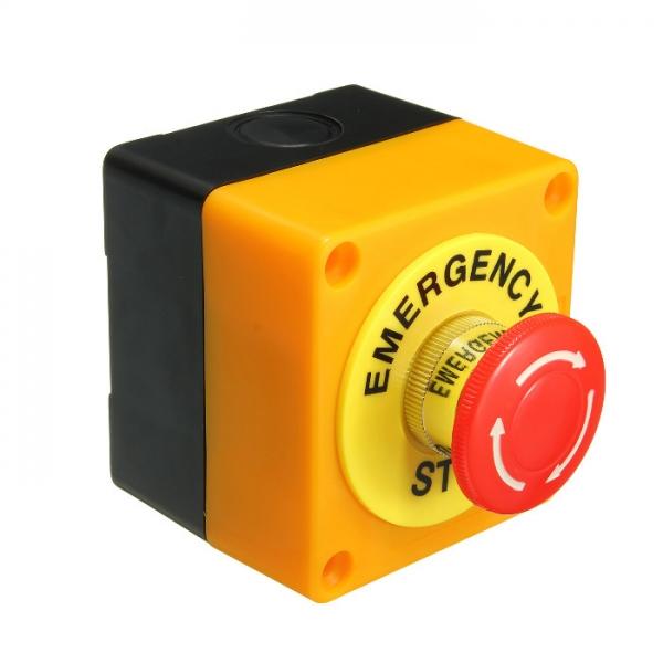 Push Button Switch 1 NO 1 NC Emergency Stop Waterproof