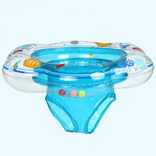 Seat Style Baby Pool Float Toy Infant Ring Toddler Inflatable Swimming Ring Blue