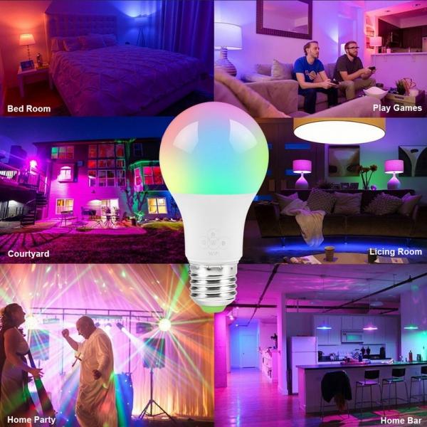 Smart WIFI Bulb E27 LED Light RGB Bulb Work With Alexa Google Home 7W