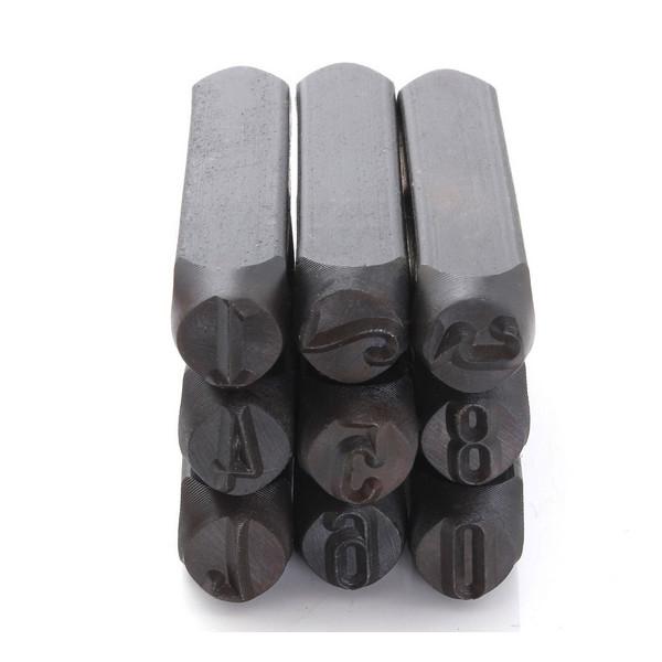 9pcs 3mm Stamps Numbers (0-8) Steel Punch Metal Die Tool Set