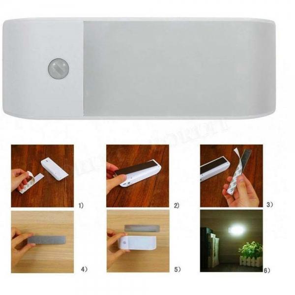 S-what USB Charging LED Body-sensing Wardrobe Cabinet Light Warm White