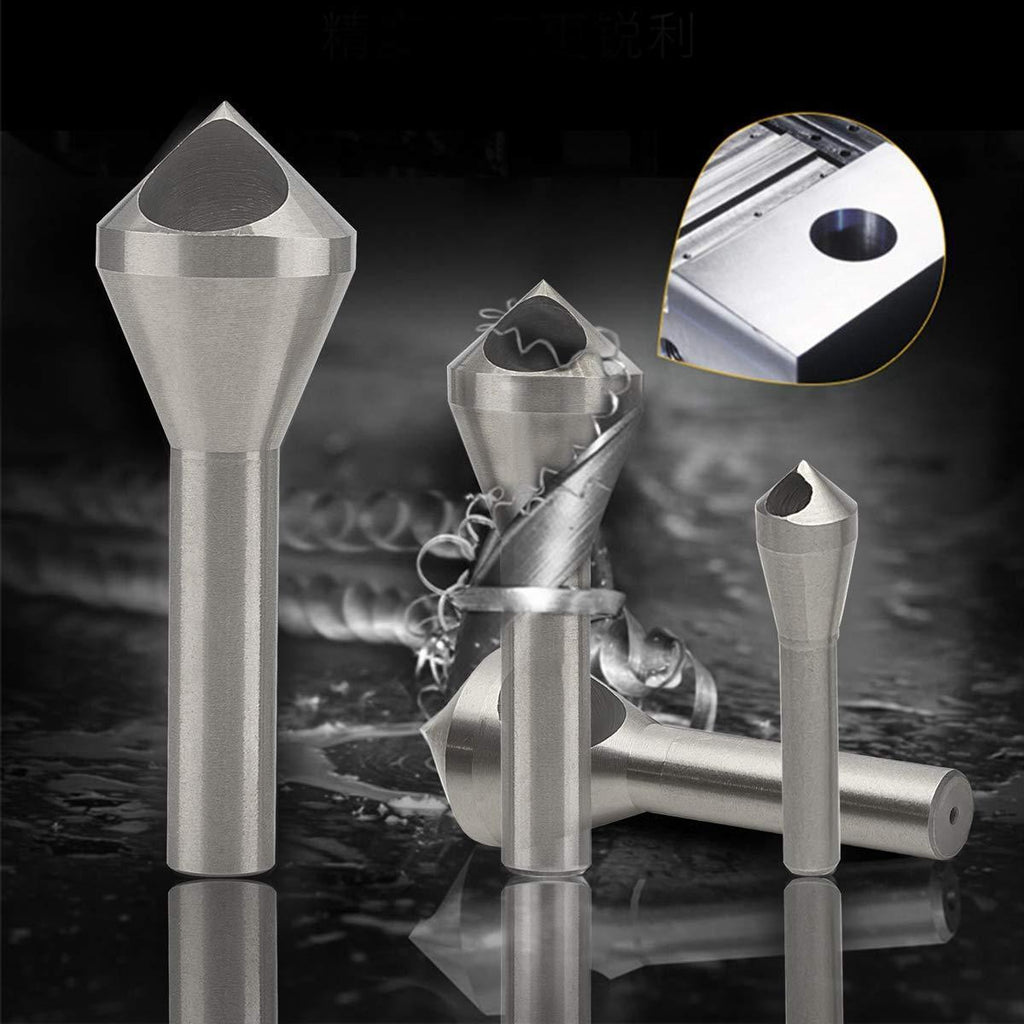 Titanium Coated Countersink Chamfer Tool Deburring Drill Taper Hole Cutter Steel/Aluminum Countersunk Head Chamfering Tools