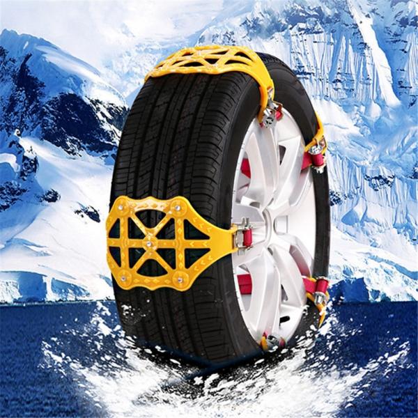 1/2/4Pcs Winter Wear Resistant Car Anti-skid Wheel Chain Snow Ice Sand Mud Road Chain