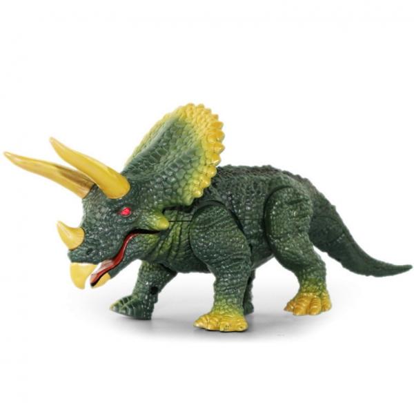 Wireless Remote Control Toys RC Electric Triceratops Models Green