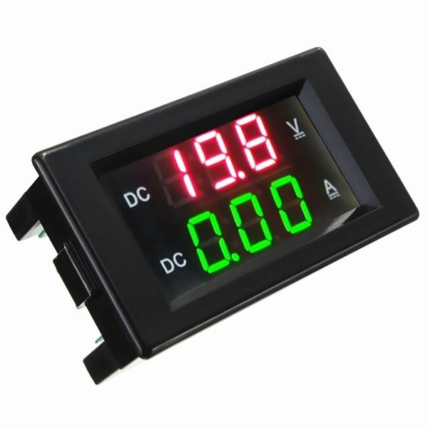 YB4835VA 100V/20A Double LED Display Digital Voltmeter Current Meter