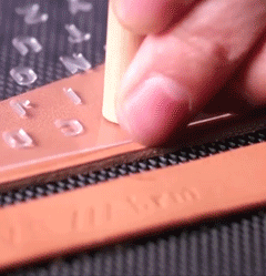 Leather Alphabet leather DIY Lettering Set