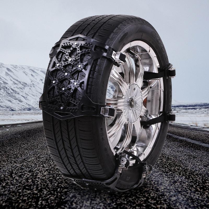 6-Piece set NEW Upgraded Thicker TPU Snow Chains Universal Car Suit Tyre General Automobile Tire For SUV Off-road Safety Chains Snow Mud Ground Anti Slip